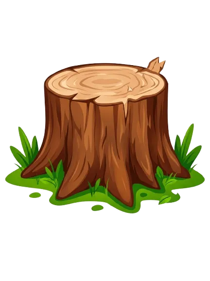 Ilustración Árbol y Pasto Senses